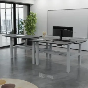 Air Back-to-Back Electric Height Adjustable Bench Desk