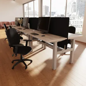 Air Back-to-Back Electric Height Adjustable Bench Desk