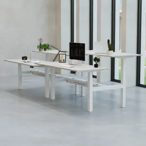 Air Back-to-Back Electric Height Adjustable Bench Desk