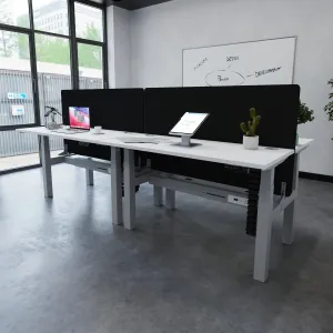 Air Back-to-Back Electric Height Adjustable Bench Desk