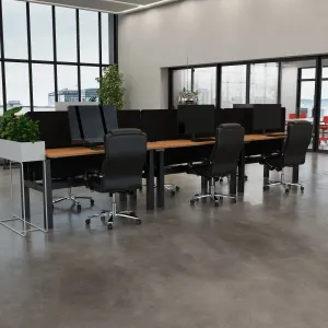 Air Back-to-Back Electric Height Adjustable Bench Desk