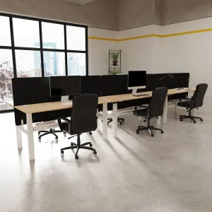 Air Back-to-Back Electric Height Adjustable Bench Desk