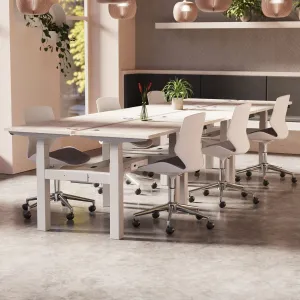 Air Back-to-Back Electric Height Adjustable Bench Desk