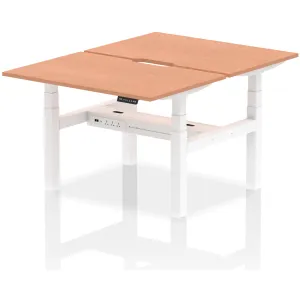 Air Back-to-Back Scalloped Edge Height Adjustable Bench Desk