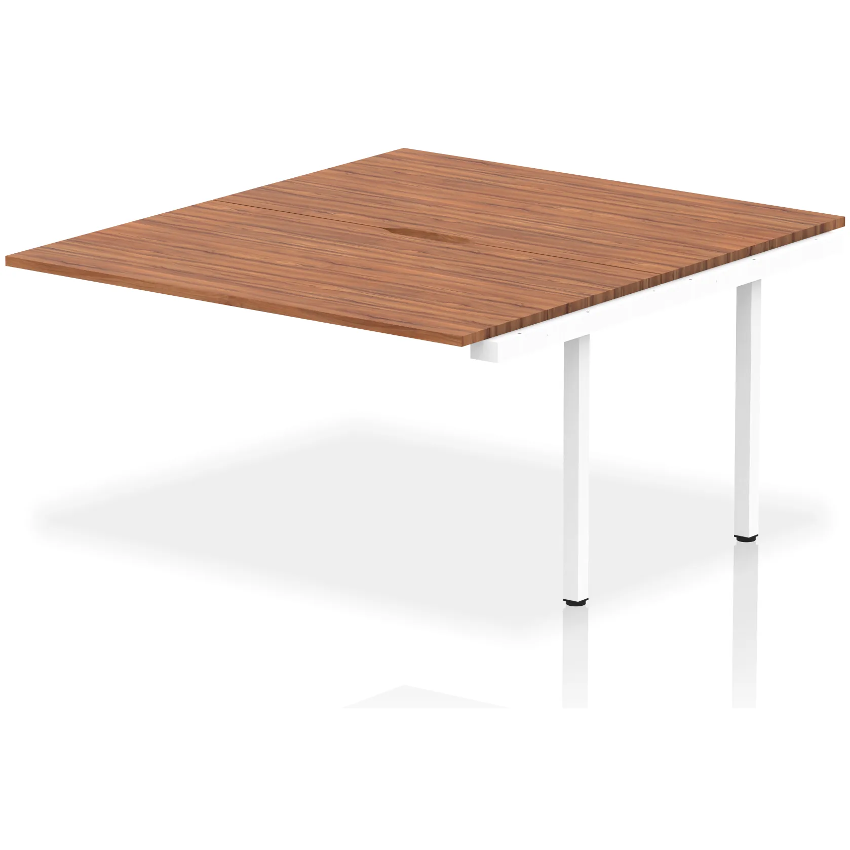 Evolve Plus Back-to-Back Bench Desk Extension Kit for Two Workstations