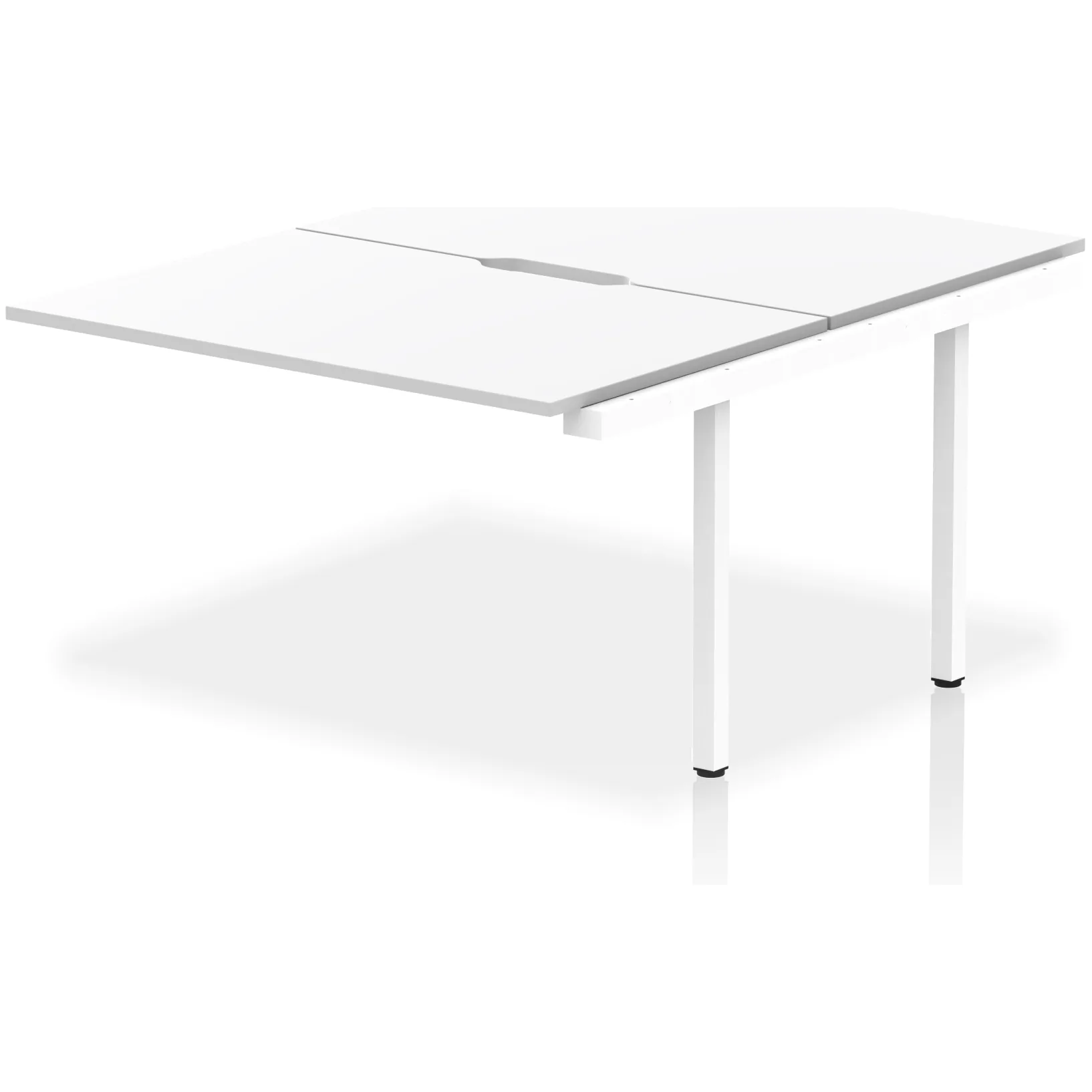 Evolve Plus Back-to-Back Bench Desk Extension Kit for Two Workstations