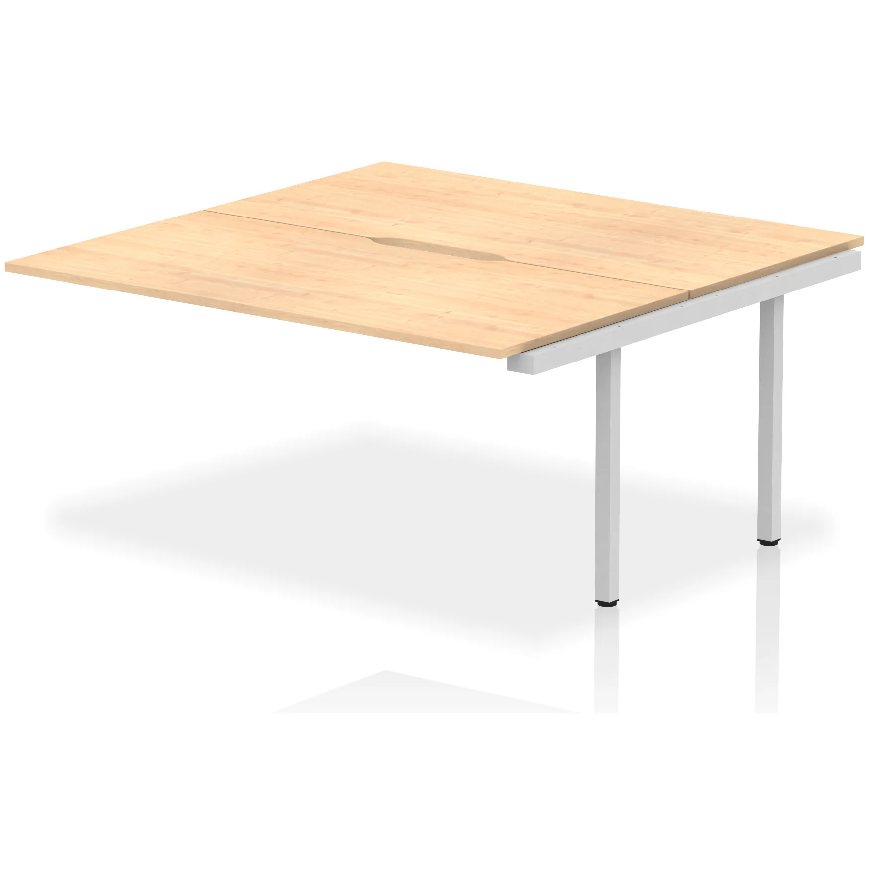 Evolve Plus Back-to-Back Bench Desk Extension Kit for Two Workstations