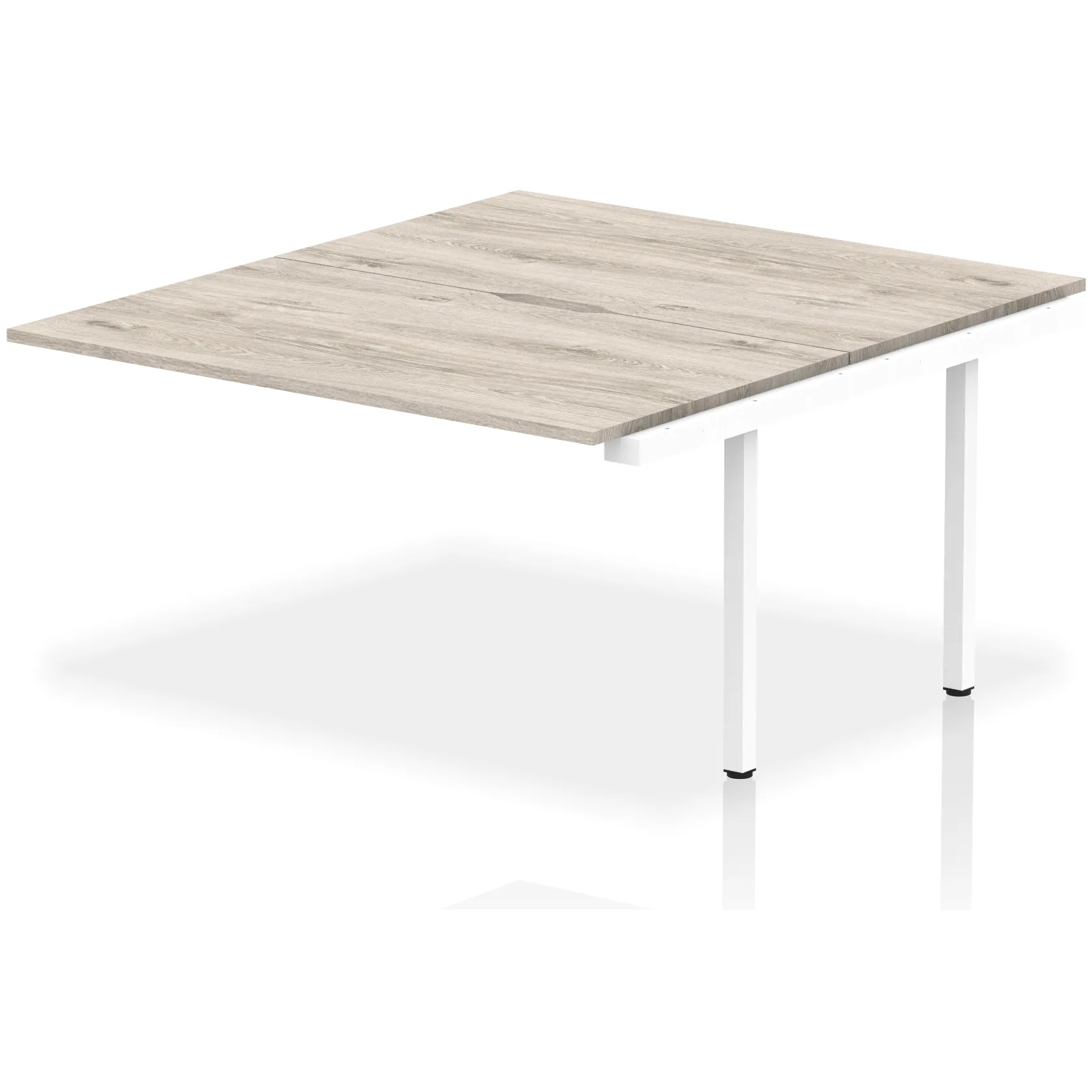 Evolve Plus Back-to-Back Bench Desk Extension Kit for Two Workstations