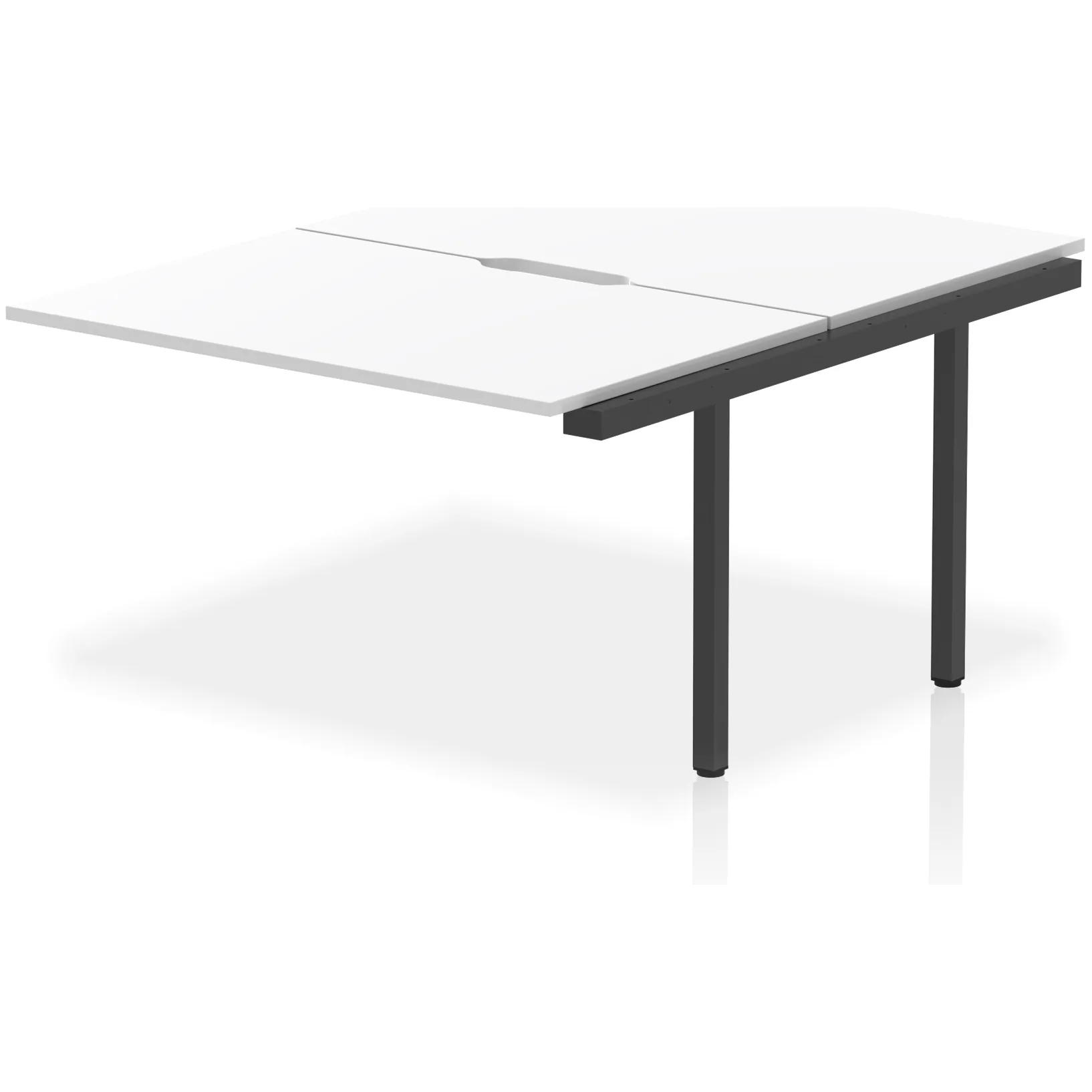 Evolve Plus Back-to-Back Bench Desk Extension Kit for Two Workstations