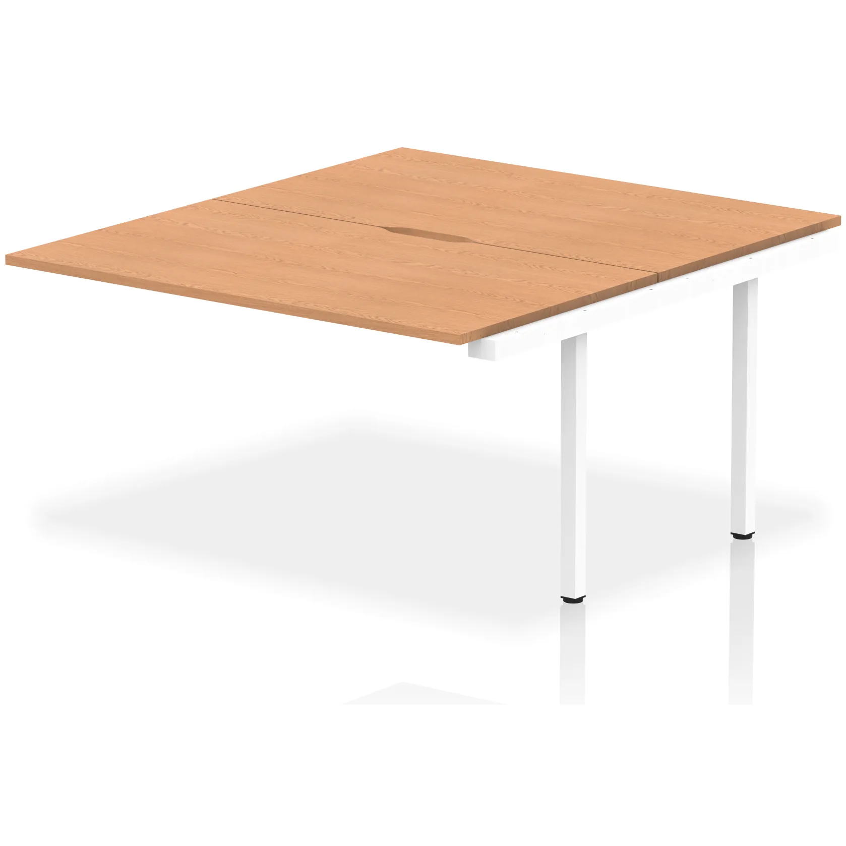 Evolve Plus Back-to-Back Bench Desk Extension Kit for Two Workstations