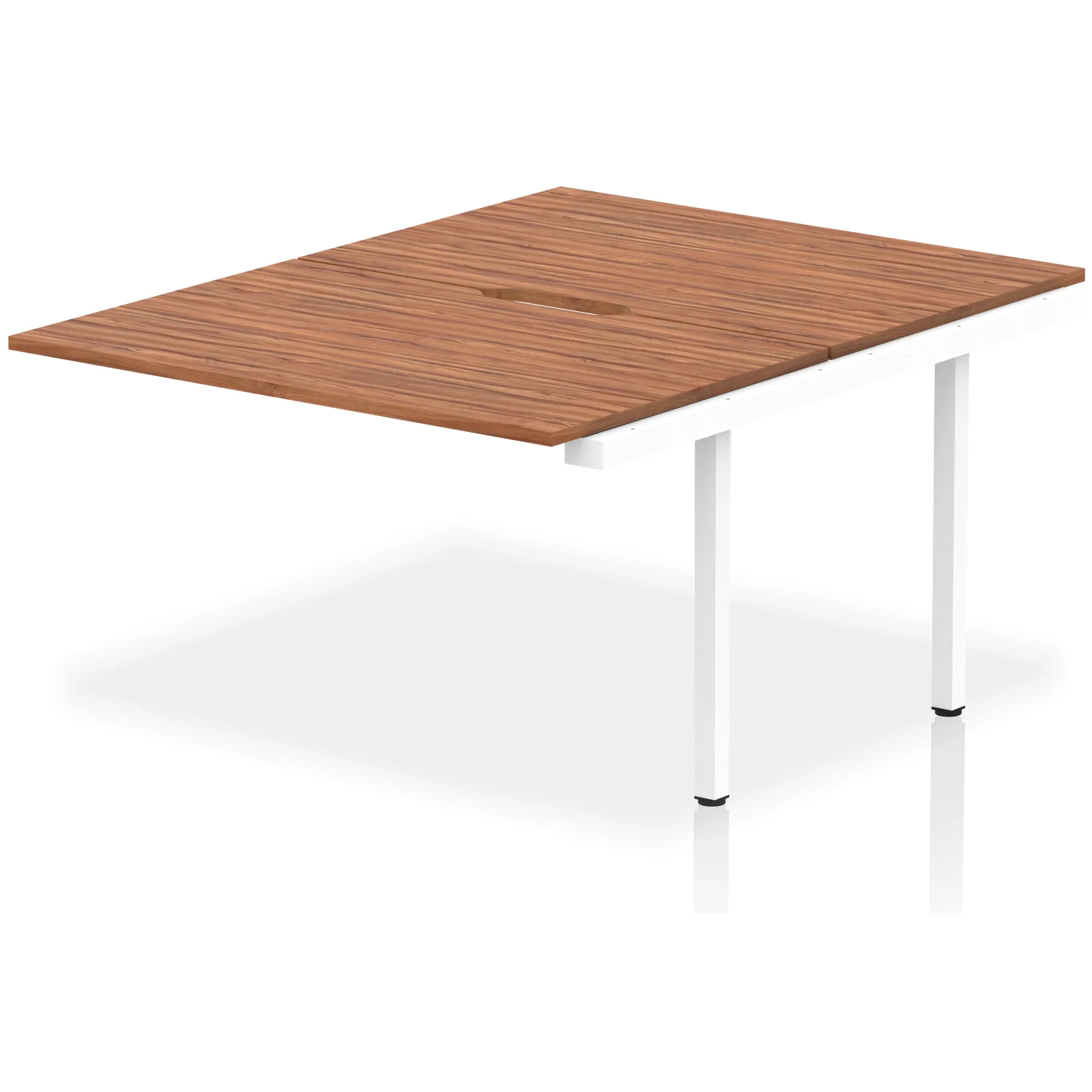 Evolve Plus Back-to-Back Bench Desk Extension Kit for Two Workstations