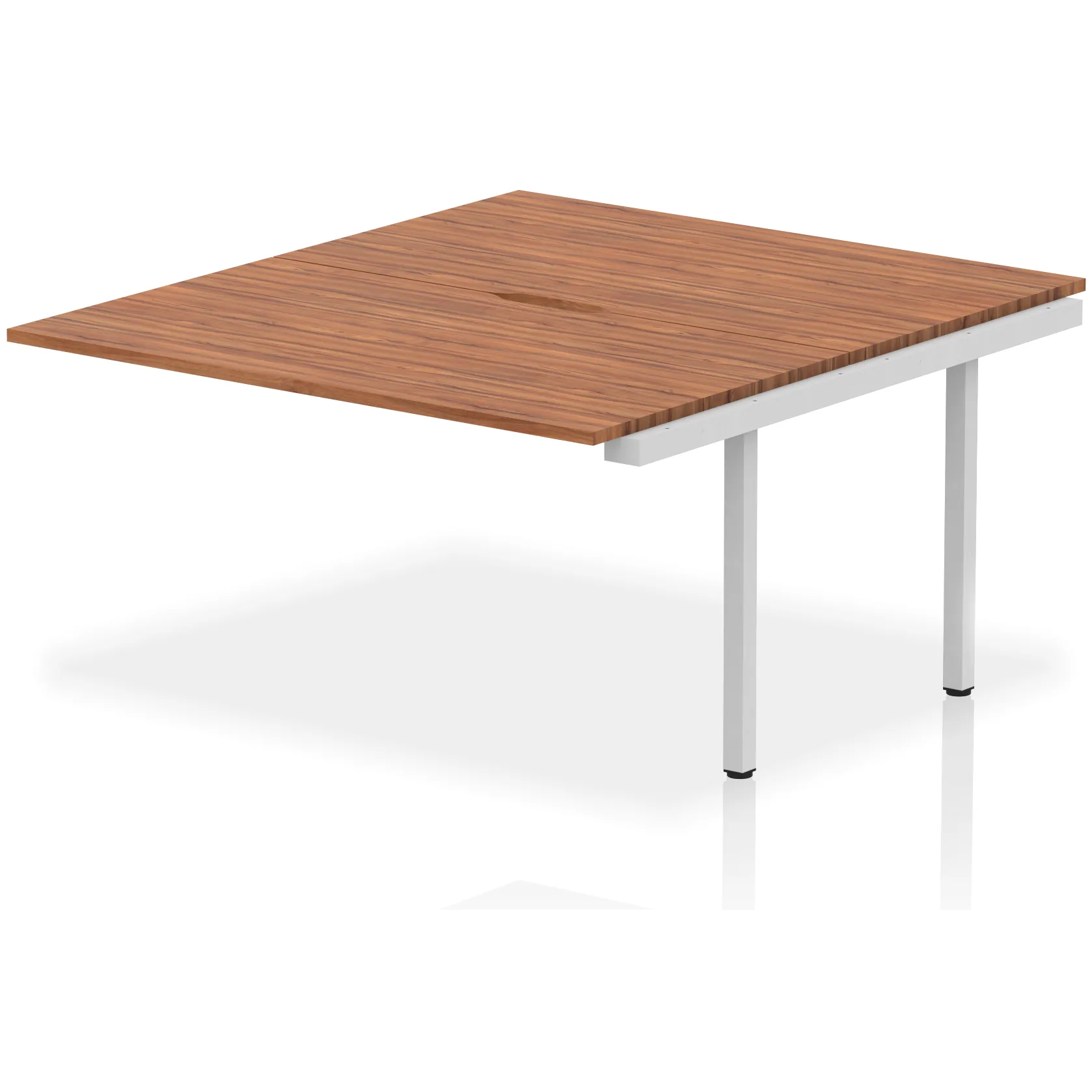 Evolve Plus Back-to-Back Bench Desk Extension Kit for Two Workstations