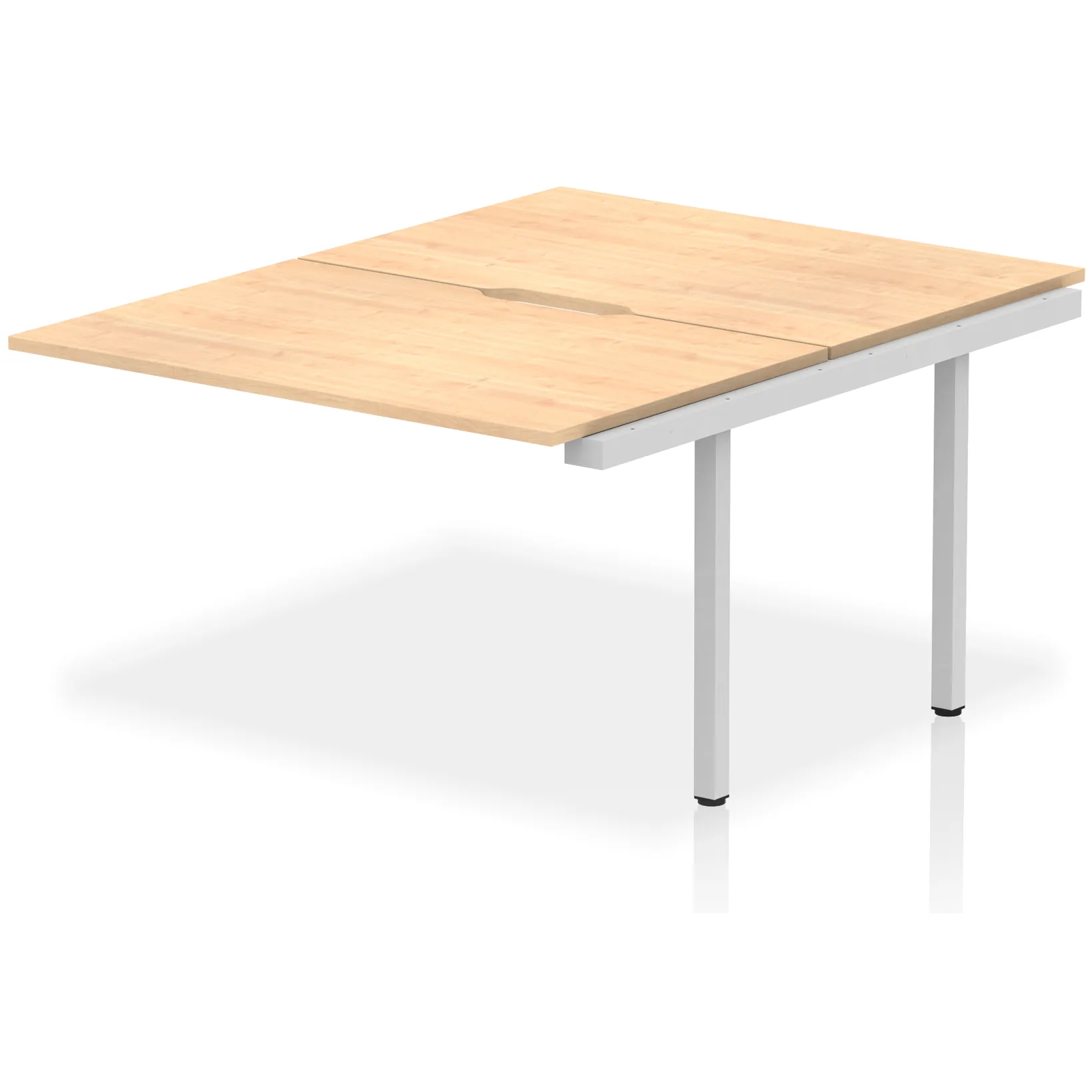 Evolve Plus Back-to-Back Bench Desk Extension Kit for Two Workstations