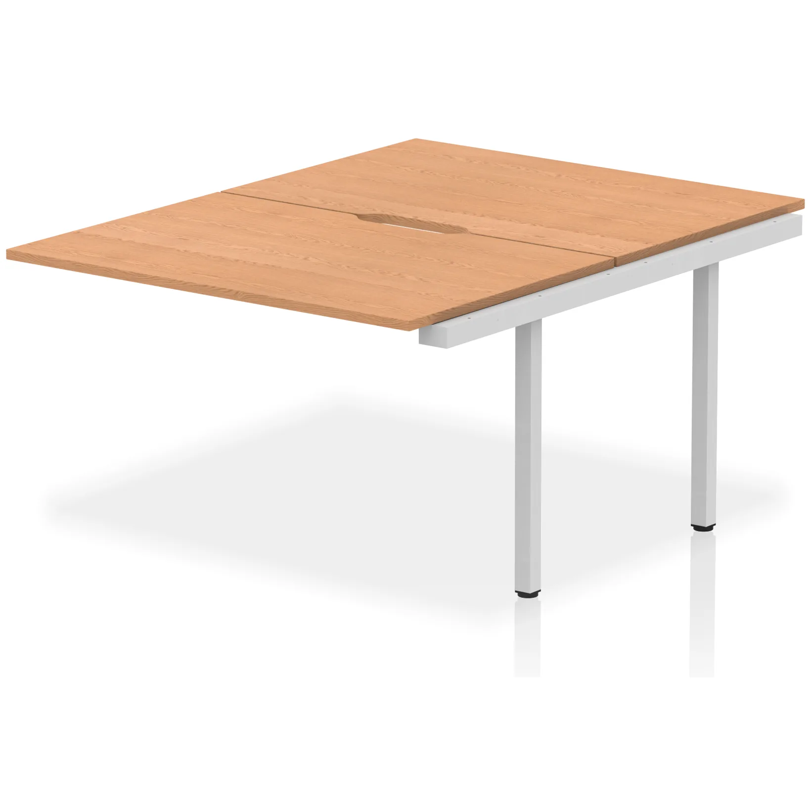 Evolve Plus Back-to-Back Bench Desk Extension Kit for Two Workstations