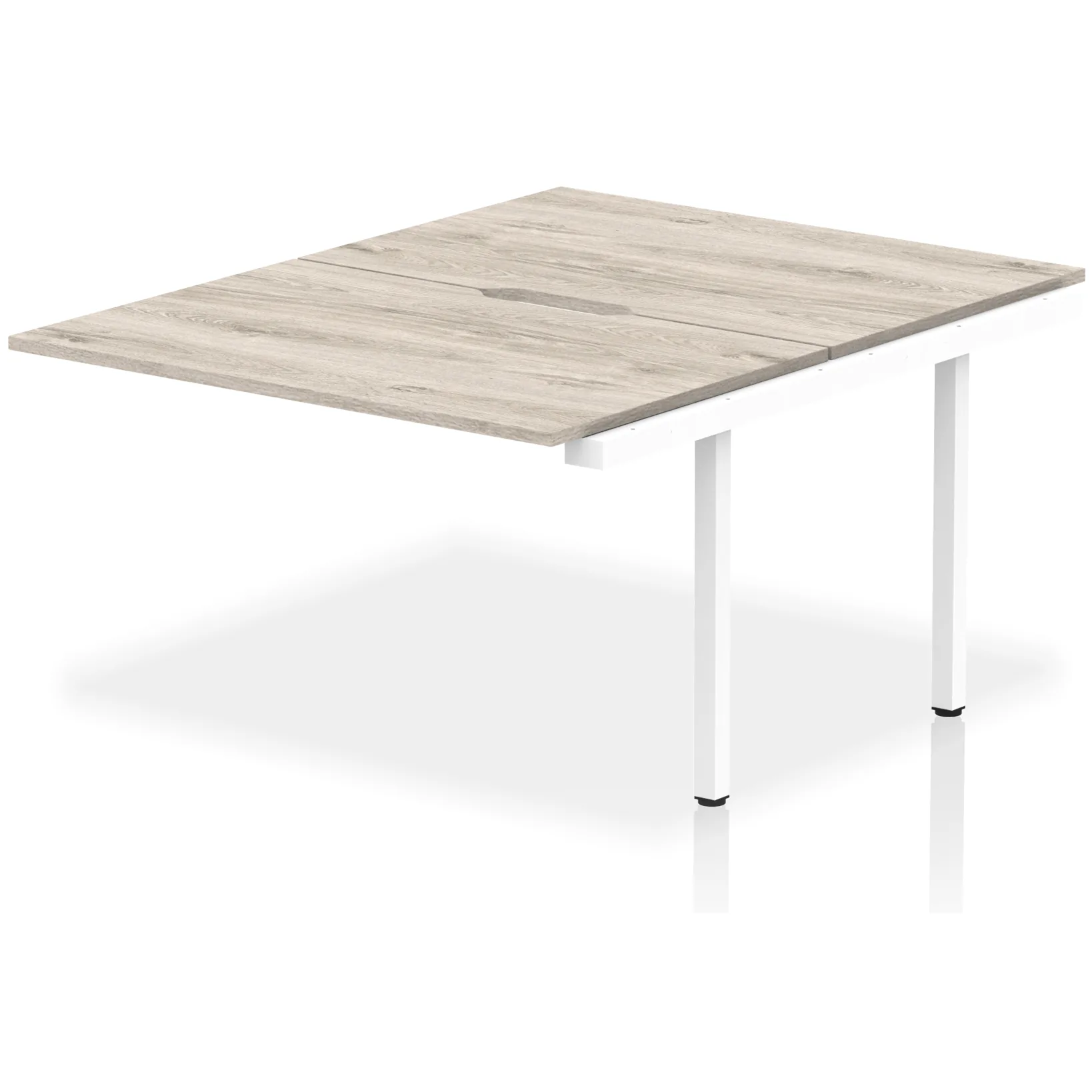 Evolve Plus Back-to-Back Bench Desk Extension Kit for Two Workstations