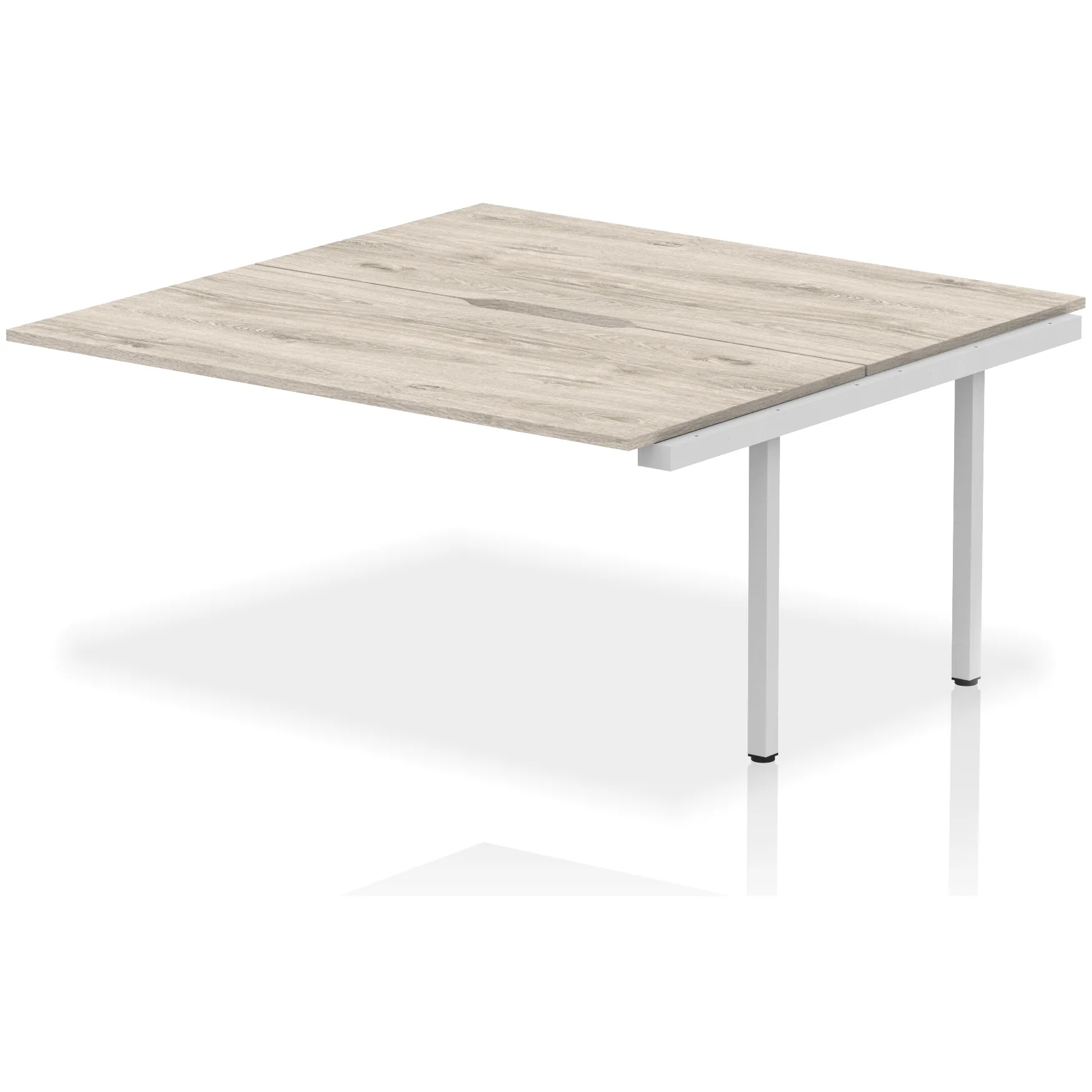 Evolve Plus Back-to-Back Bench Desk Extension Kit for Two Workstations