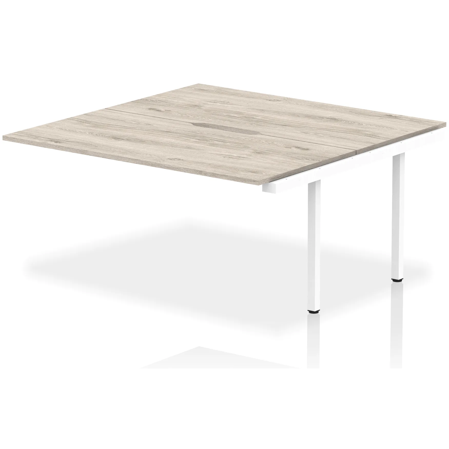 Evolve Plus Back-to-Back Bench Desk Extension Kit for Two Workstations