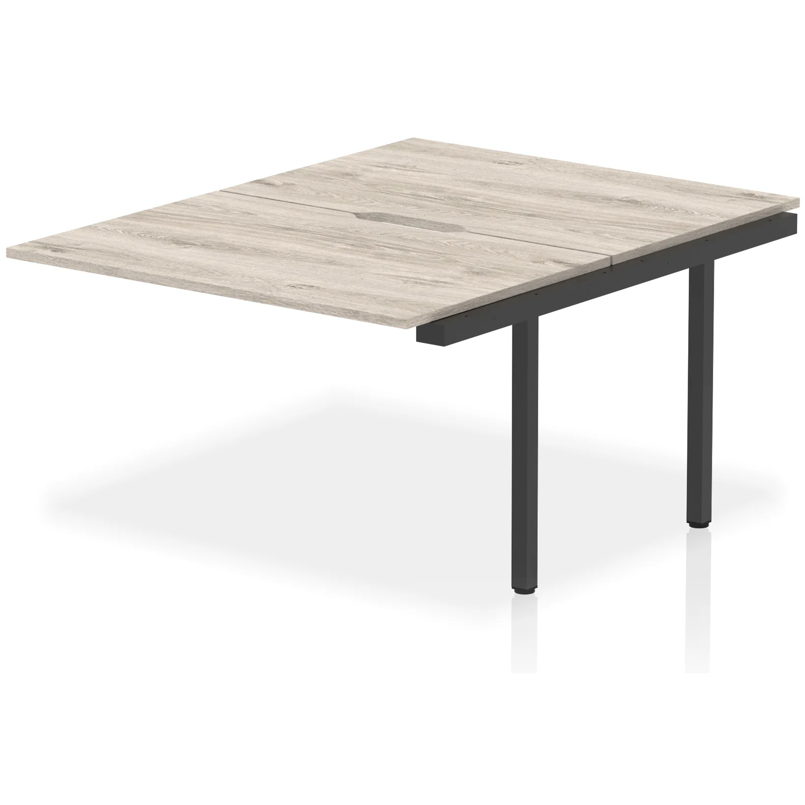 Evolve Plus Back-to-Back Bench Desk Extension Kit for Two Workstations