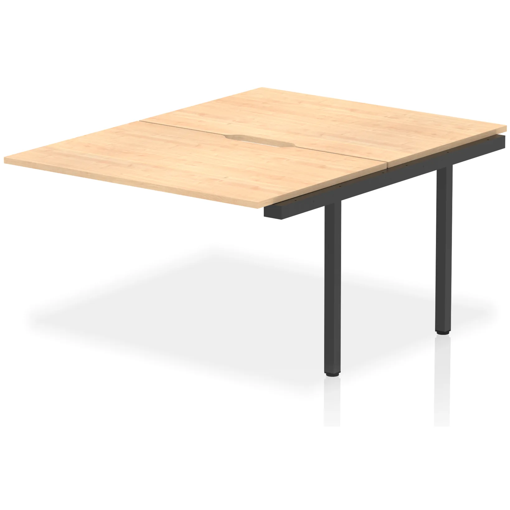 Evolve Plus Back-to-Back Bench Desk Extension Kit for Two Workstations