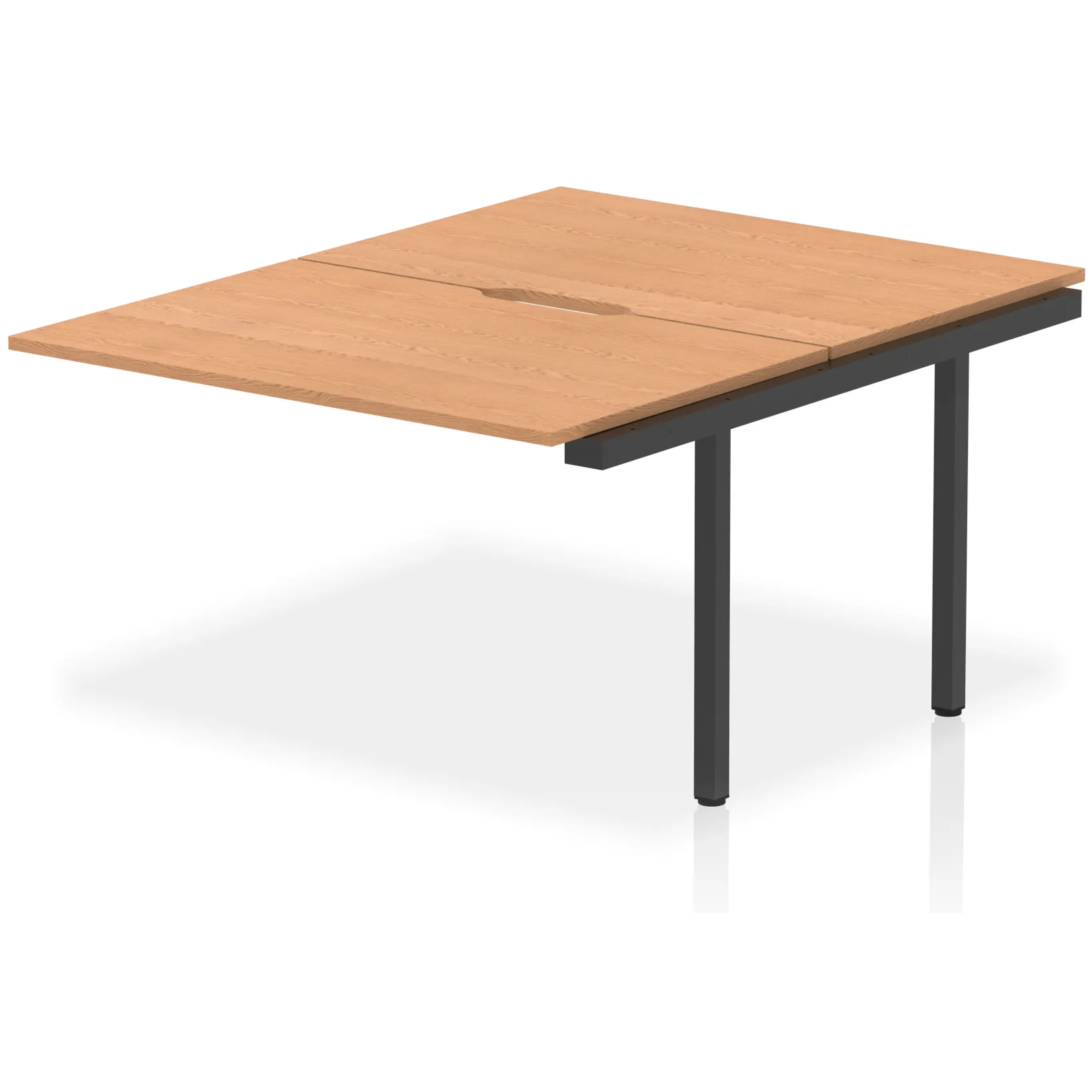 Evolve Plus Back-to-Back Bench Desk Extension Kit for Two Workstations