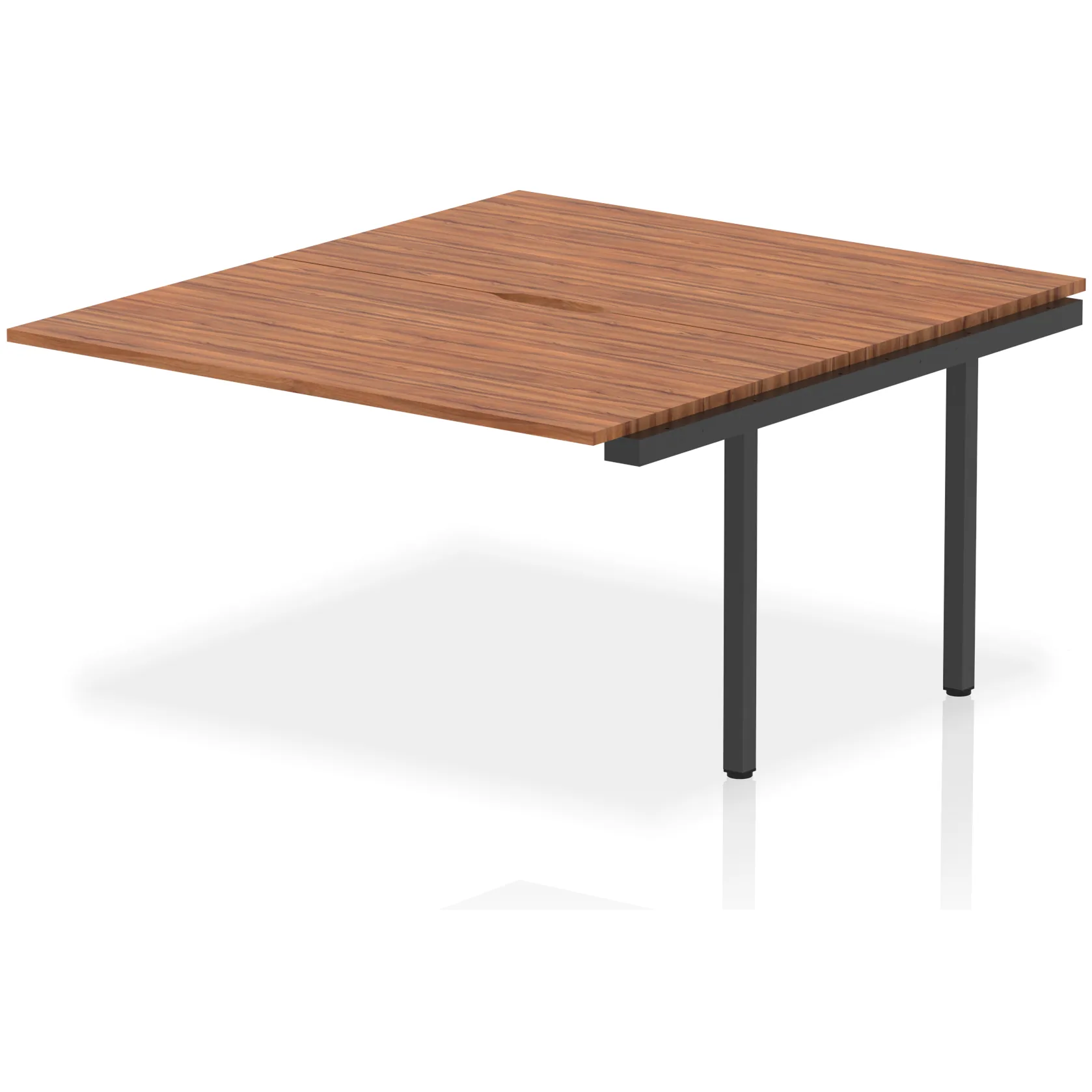Evolve Plus Back-to-Back Bench Desk Extension Kit for Two Workstations
