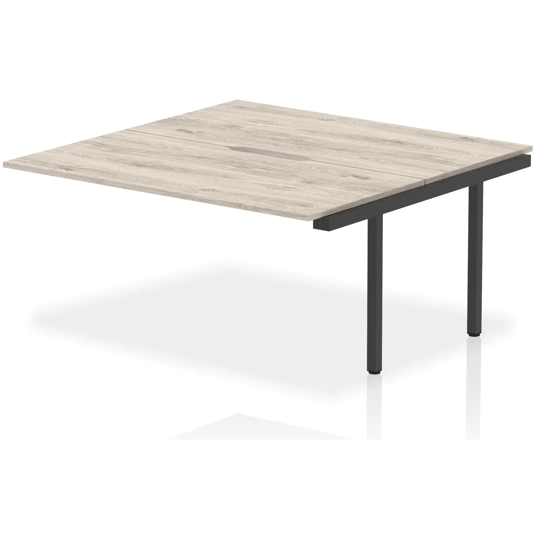 Evolve Plus Back-to-Back Bench Desk Extension Kit for Two Workstations