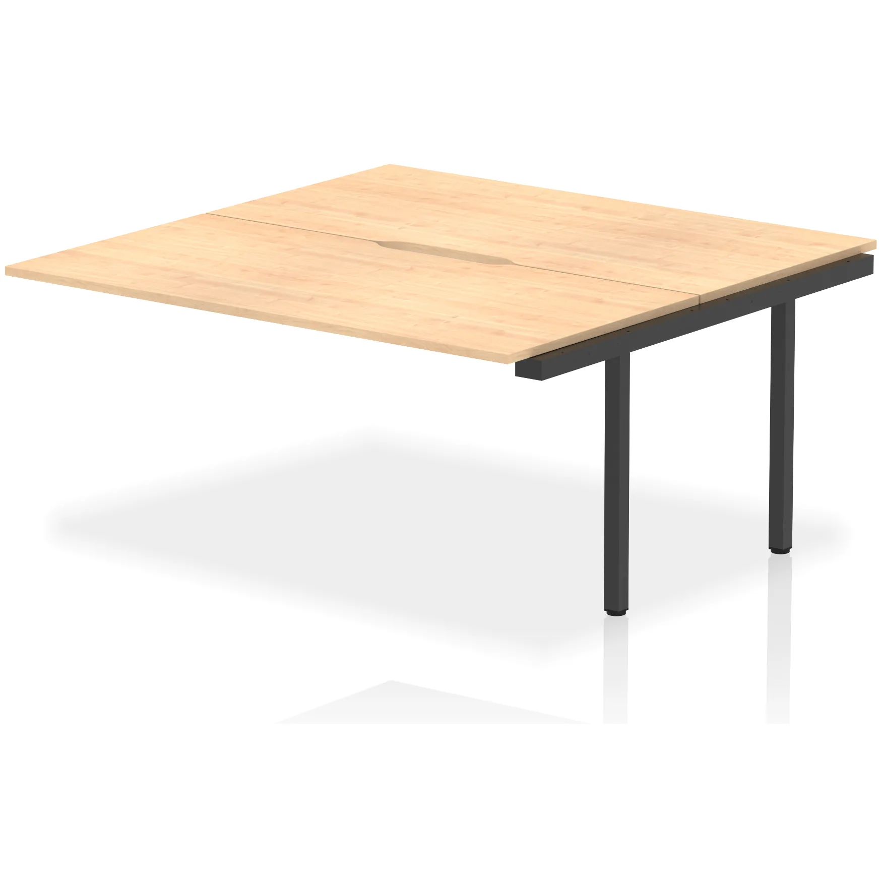 Evolve Plus Back-to-Back Bench Desk Extension Kit for Two Workstations