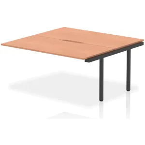 Evolve Plus Back-to-Back Bench Desk Extension Kit for Two Workstations