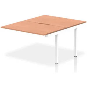 Evolve Plus Back-to-Back Bench Desk Extension Kit for Two Workstations