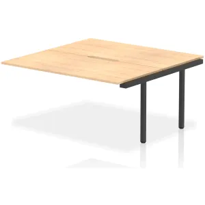 Evolve Plus Back-to-Back Bench Desk Extension Kit for Two Workstations