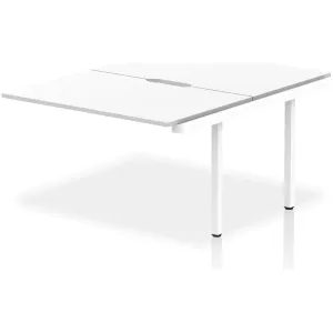 Evolve Plus Back-to-Back Bench Desk Extension Kit for Two Workstations