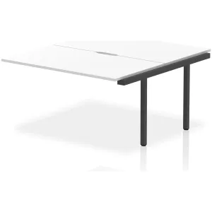 Evolve Plus Back-to-Back Bench Desk Extension Kit for Two Workstations