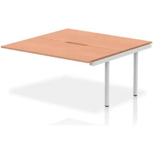 Evolve Plus Back-to-Back Bench Desk Extension Kit for Two Workstations