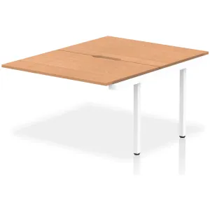 Evolve Plus Back-to-Back Bench Desk Extension Kit for Two Workstations