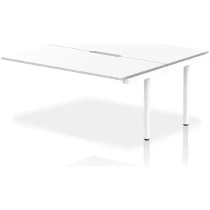 Evolve Plus Back-to-Back Bench Desk Extension Kit for Two Workstations