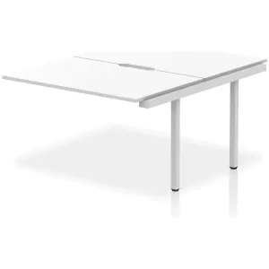 Evolve Plus Back-to-Back Bench Desk Extension Kit for Two Workstations