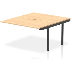Evolve Plus Back-to-Back Bench Desk Extension Kit for Two Workstations
