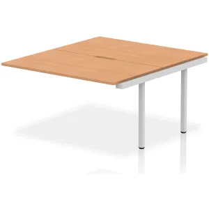 Evolve Plus Back-to-Back Bench Desk Extension Kit for Two Workstations
