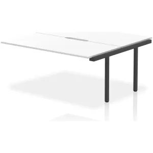 Evolve Plus Back-to-Back Bench Desk Extension Kit for Two Workstations