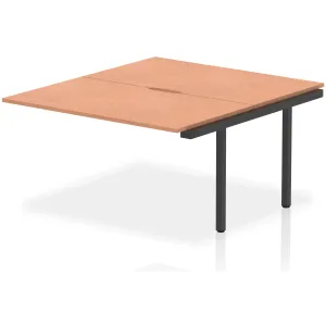 Evolve Plus Back-to-Back Bench Desk Extension Kit for Two Workstations