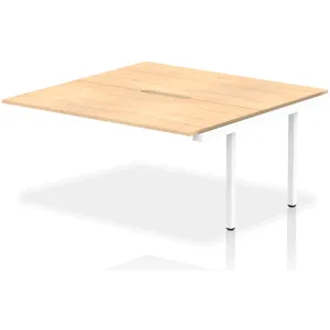Evolve Plus Back-to-Back Bench Desk Extension Kit for Two Workstations