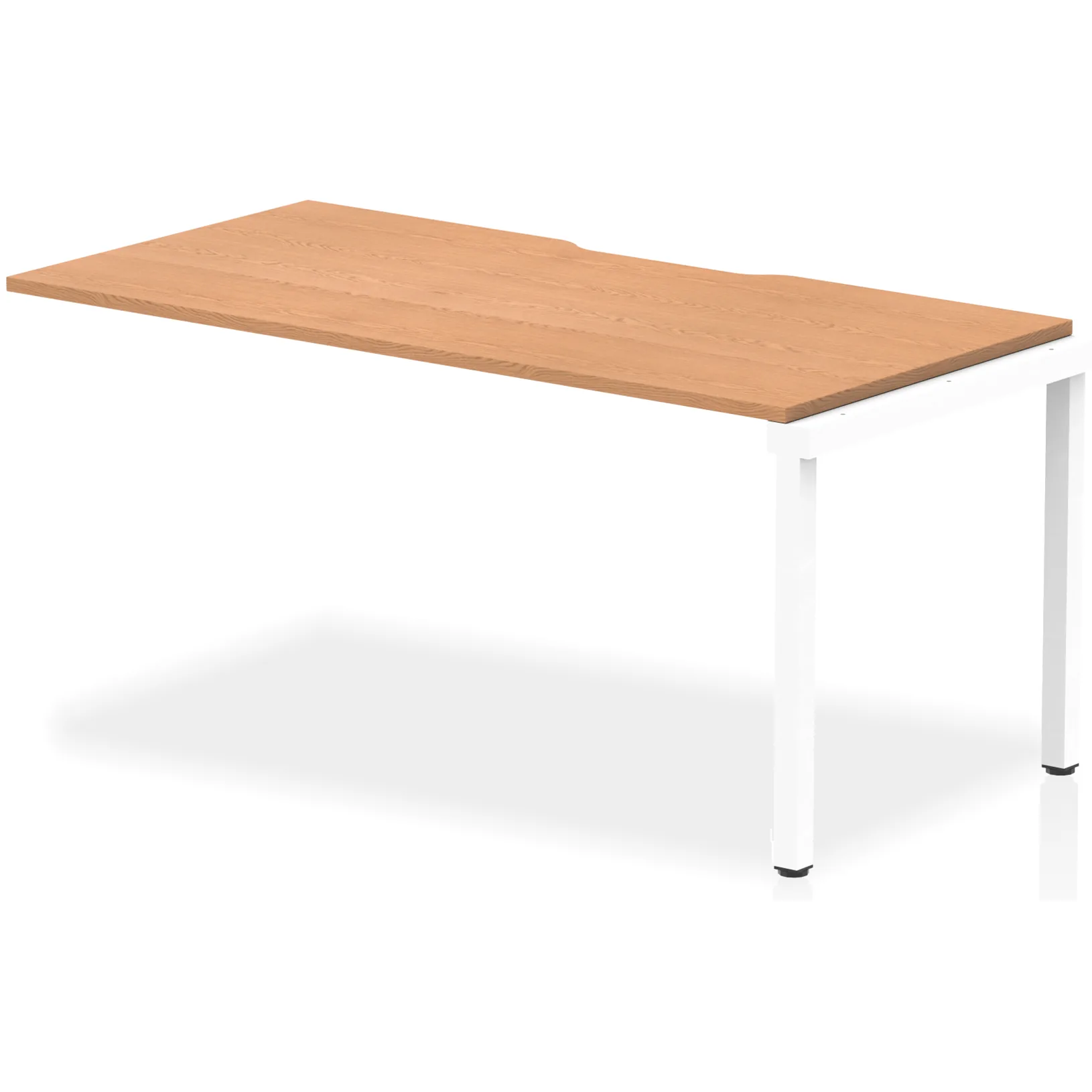 Evolve Plus Single Row Bench Desk Extension Kit for One Extra Workstation