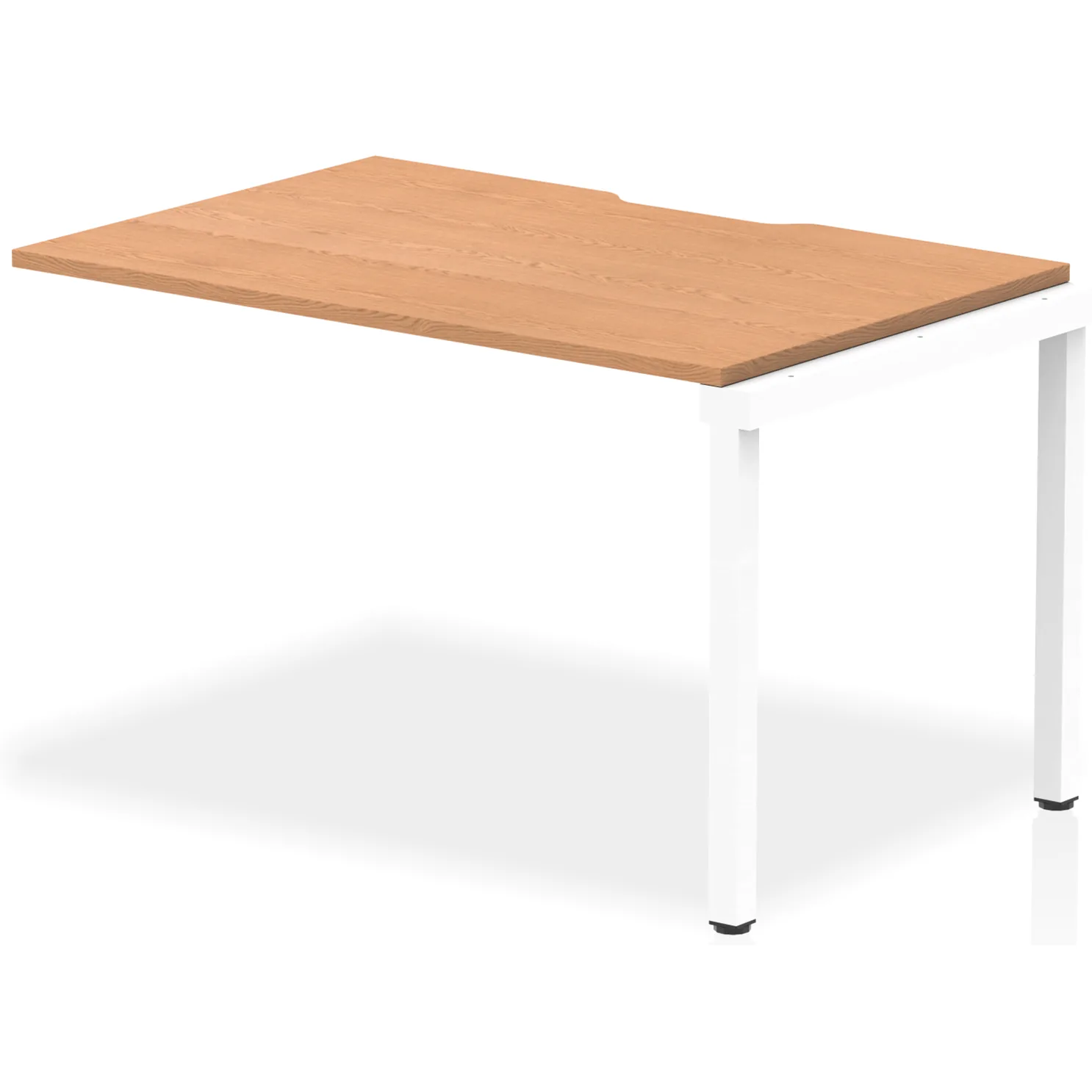 Evolve Plus Single Row Bench Desk Extension Kit for One Extra Workstation