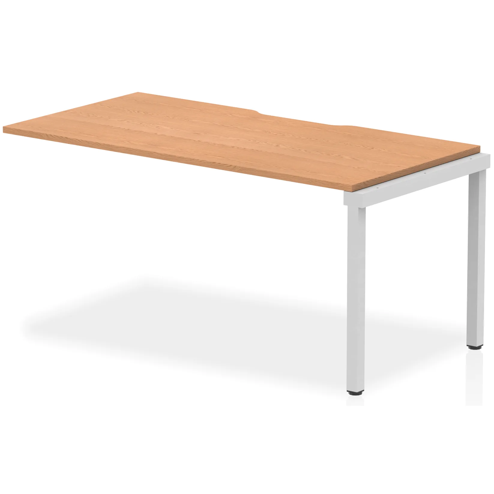 Evolve Plus Single Row Bench Desk Extension Kit for One Extra Workstation