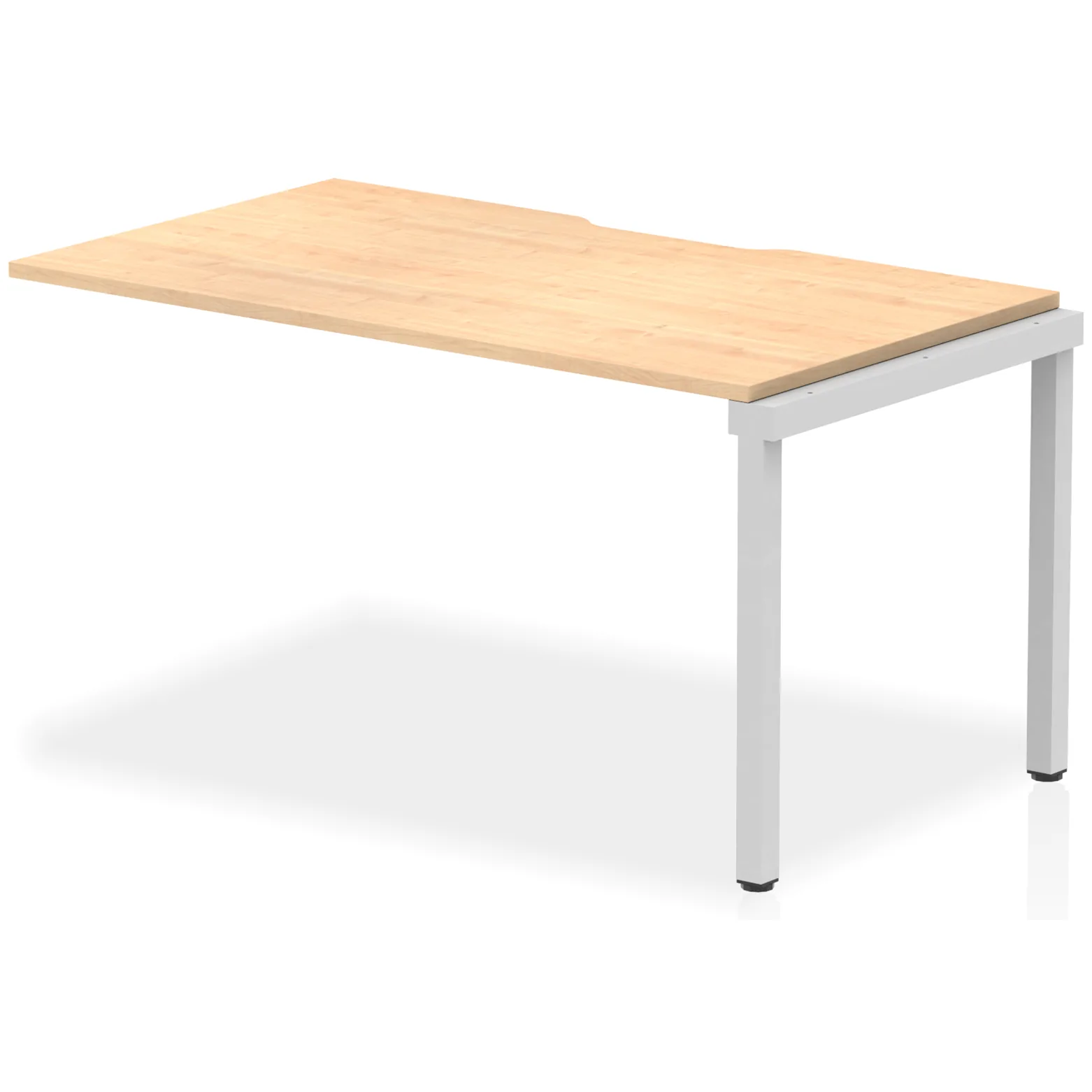 Evolve Plus Single Row Bench Desk Extension Kit for One Extra Workstation