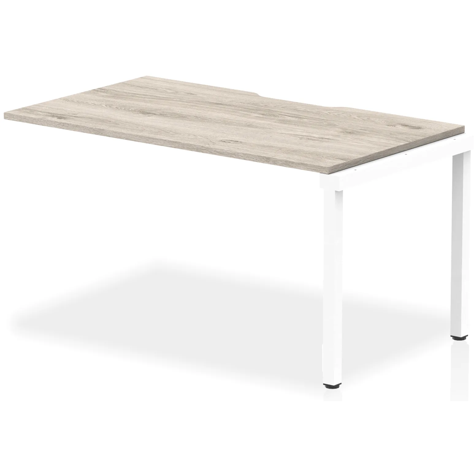 Evolve Plus Single Row Bench Desk Extension Kit for One Extra Workstation