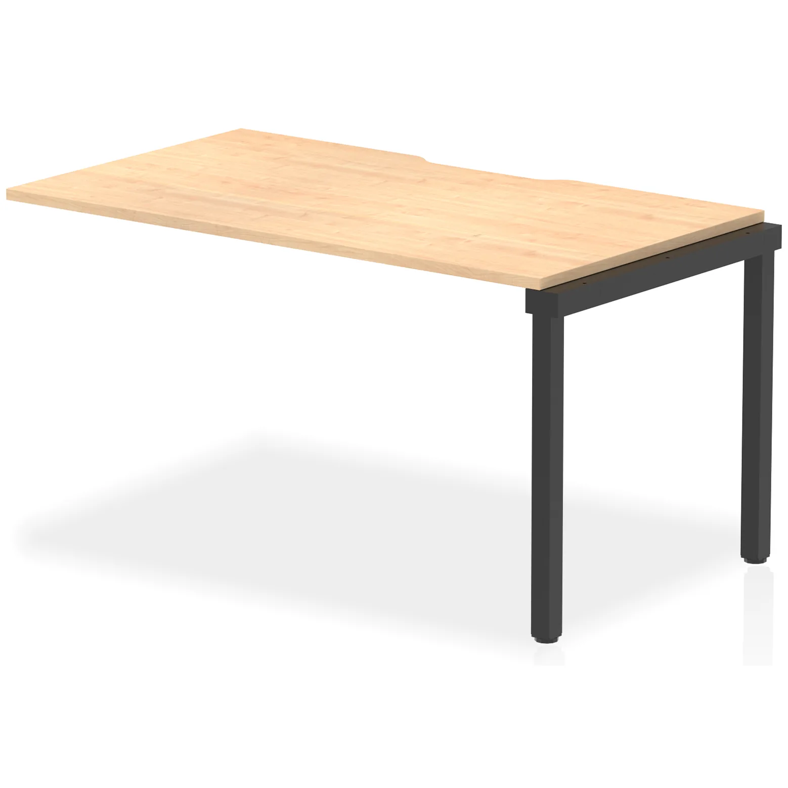 Evolve Plus Single Row Bench Desk Extension Kit for One Extra Workstation