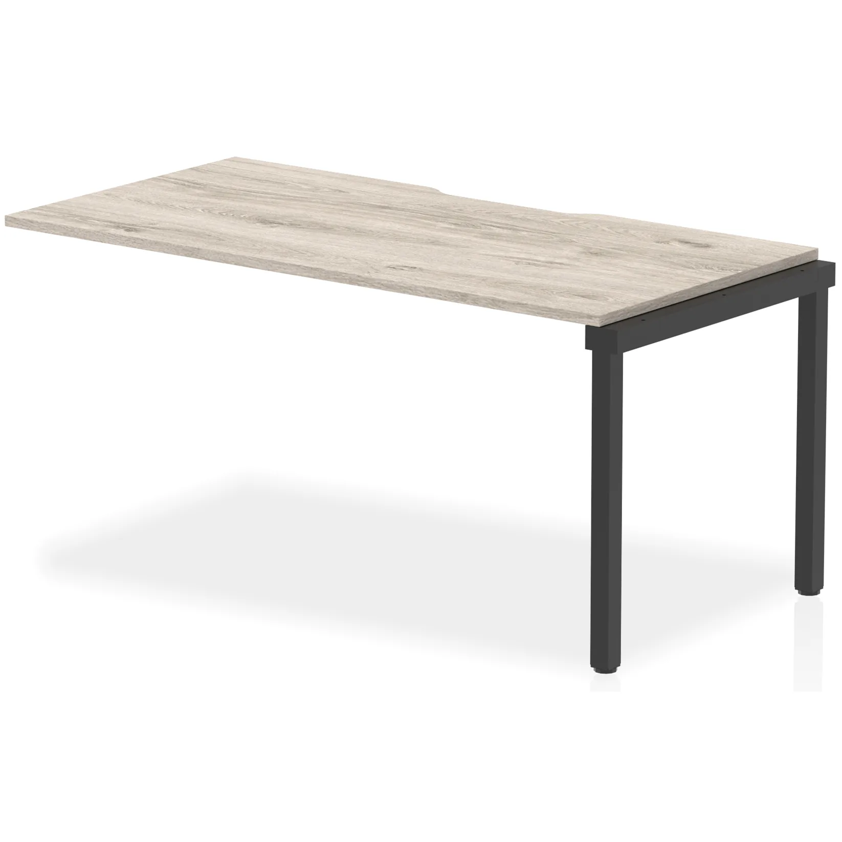 Evolve Plus Single Row Bench Desk Extension Kit for One Extra Workstation