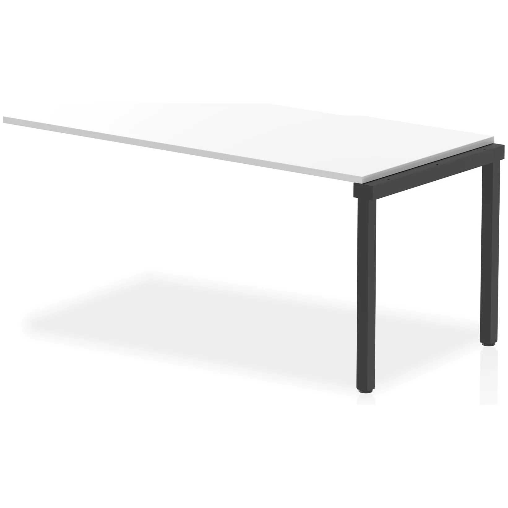 Evolve Plus Single Row Bench Desk Extension Kit for One Extra Workstation