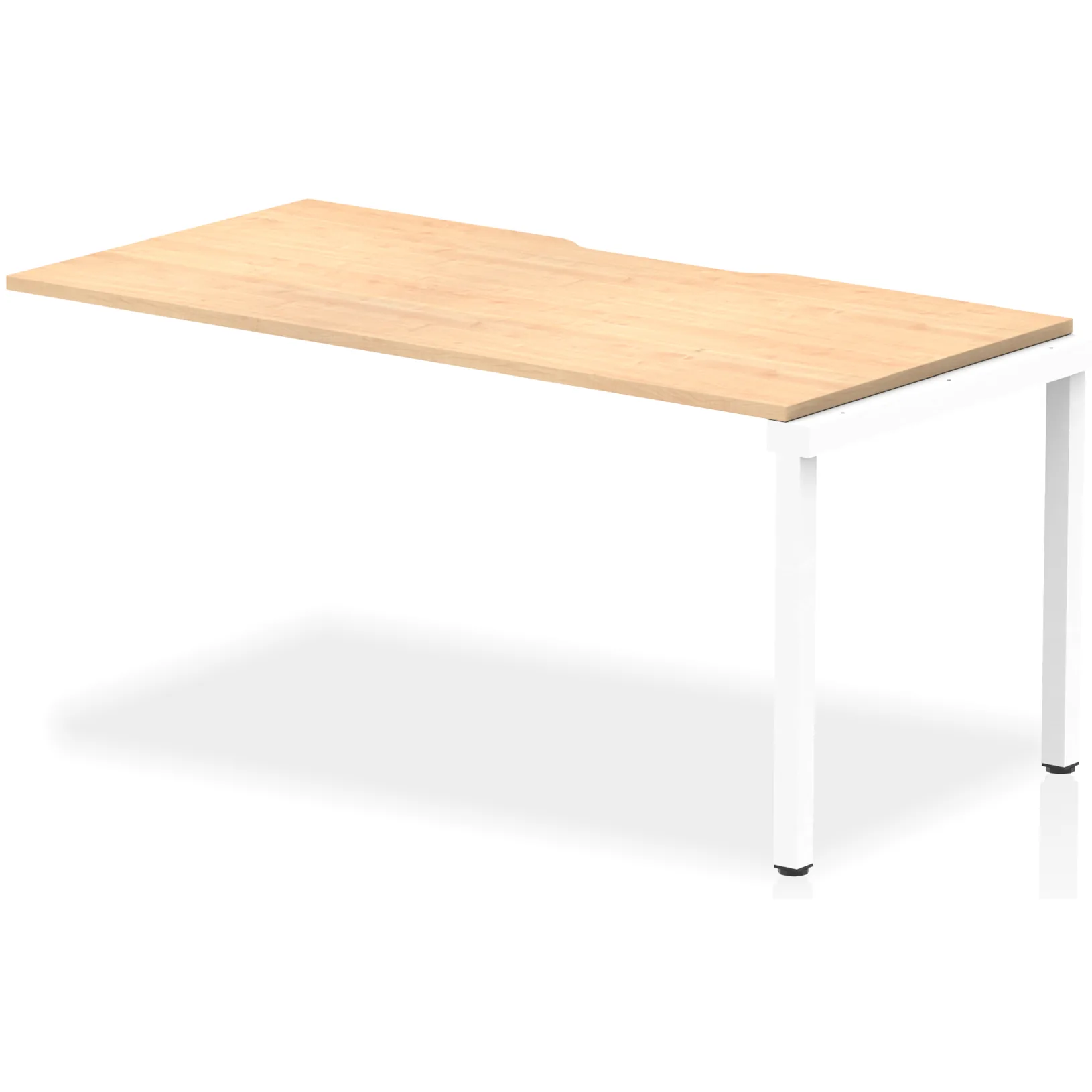 Evolve Plus Single Row Bench Desk Extension Kit for One Extra Workstation